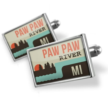 - Cufflinks USA Rivers Paw Paw River - Michigan - NEONBLOND