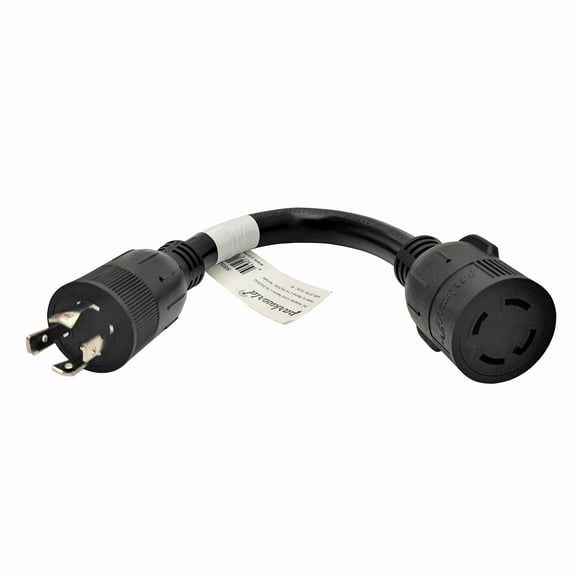 Parkworld 885262 Generator Adapter Cord 4-Prong Locking 20 AMP L14-20 Plug to 30 AMP Locking L14-30 Receptacle, 1FT