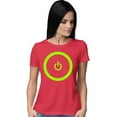 thumbnail image 1 of Womens Gaming Power Button Gamer Pride T-Shirt, 1 of 1