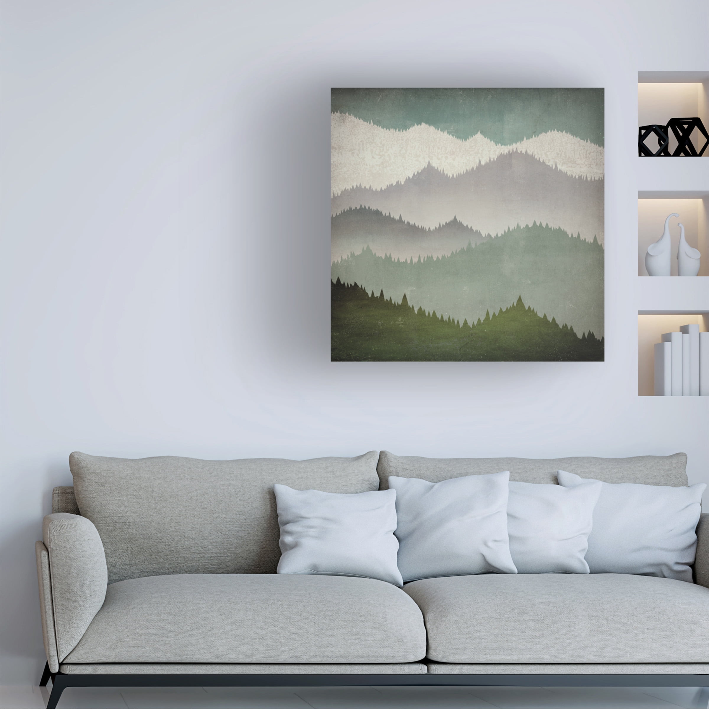 Trademark Fine Art 'First Snow Mountain View' Canvas Art by Ryan Fowler