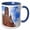Blue/White, variant on 3drose, Church of Our Lady, Market Square, Nuremberg, Germany - Eu10 Mgl0195 - Miva Stock, 11oz Two-tone Yellow Mug