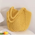 thumbnail image 6 of Kukuzhu Tote Bag for Women Handmade Crochet Shoulder Bag Casual Woven Handbag Hobo Bag for Work Travel School, 6 of 8