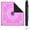 Bright Pink, variant on Mahjong Mat with Black Carrying Bag, 31.5"x31.5" Anti-Slip Noise Reduction Gaming Mat for Mahjong, Poker, Board Games, 3 Dice & Black Storage Bag