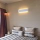 thumbnail image 2 of Aplique de pared interior LED blanco 14W 3000K Lámpara de pared blanca cálida Diseño moderno AC 220V para dormitorio Sala de estar Escaleras Pasillo Acrílico 40CM, 2 of 6