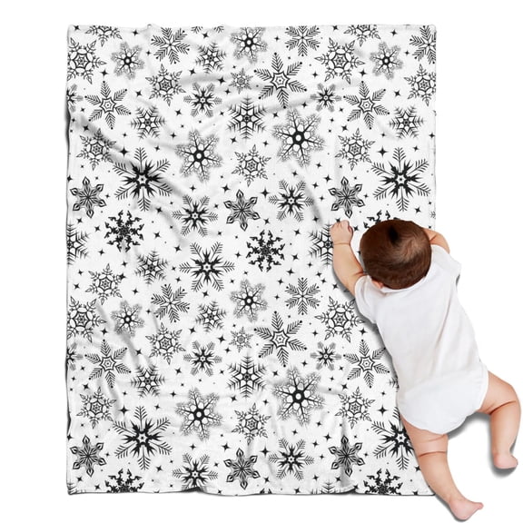 30"x40" Festive Season Flannel Throw - Christmas Pattern Soft Blanket for Couch Sofa Living Room Decor Gift