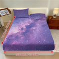 thumbnail image 2 of Bulopur Galaxy Print Bed Sheets Set 3 Piece Twin XL XL Size Bedding Sheet Set, Comfy Easy Care Non-Slip Bedsheet & Pillowcases for Twin XL XL Size Bed for Women, 2 of 5
