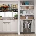 thumbnail image 5 of LALILO Kitchen Curtain Valance European Graphic Rod Pocket Window Curtain 52"x 18" Set of 2, 5 of 6