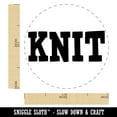 thumbnail image 2 of Knit Fun Text Self-Inking Rubber Stamp Ink Stamper - Red Ink - Medium 1 Inch, 2 of 7