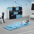 thumbnail image 3 of Delta Children Nap Mat with Included Pillow and Blanket for Toddlers and Kids | Features Carry Handle with Strap Closure | Rollup Design | Ideal for Preschool and Daycare, Deep Space, 3 of 7
