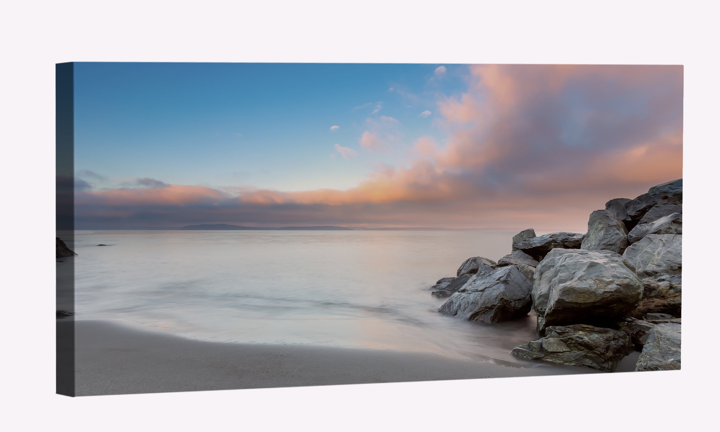 Alki Beach Sunrise Canvas Art Beach Sunset Picture Wall Art Beach