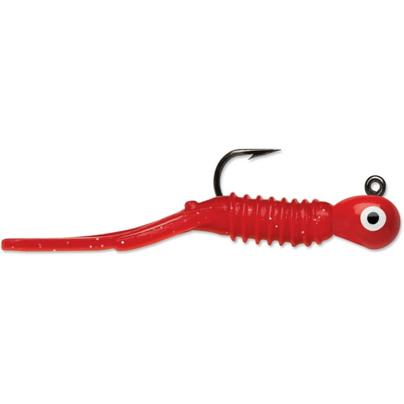 VMC Tungsten Nymph Jig Glow Red 1/16 oz
