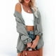 thumbnail image 5 of Puntoco Mujeres Damas Sólido Turn Down Collar Chaqueta Bolsillo Manga Larga Abrigo Prendas de Vestir Exteriores Flash Picks Puntoco Puntoco-6770, 5 of 9