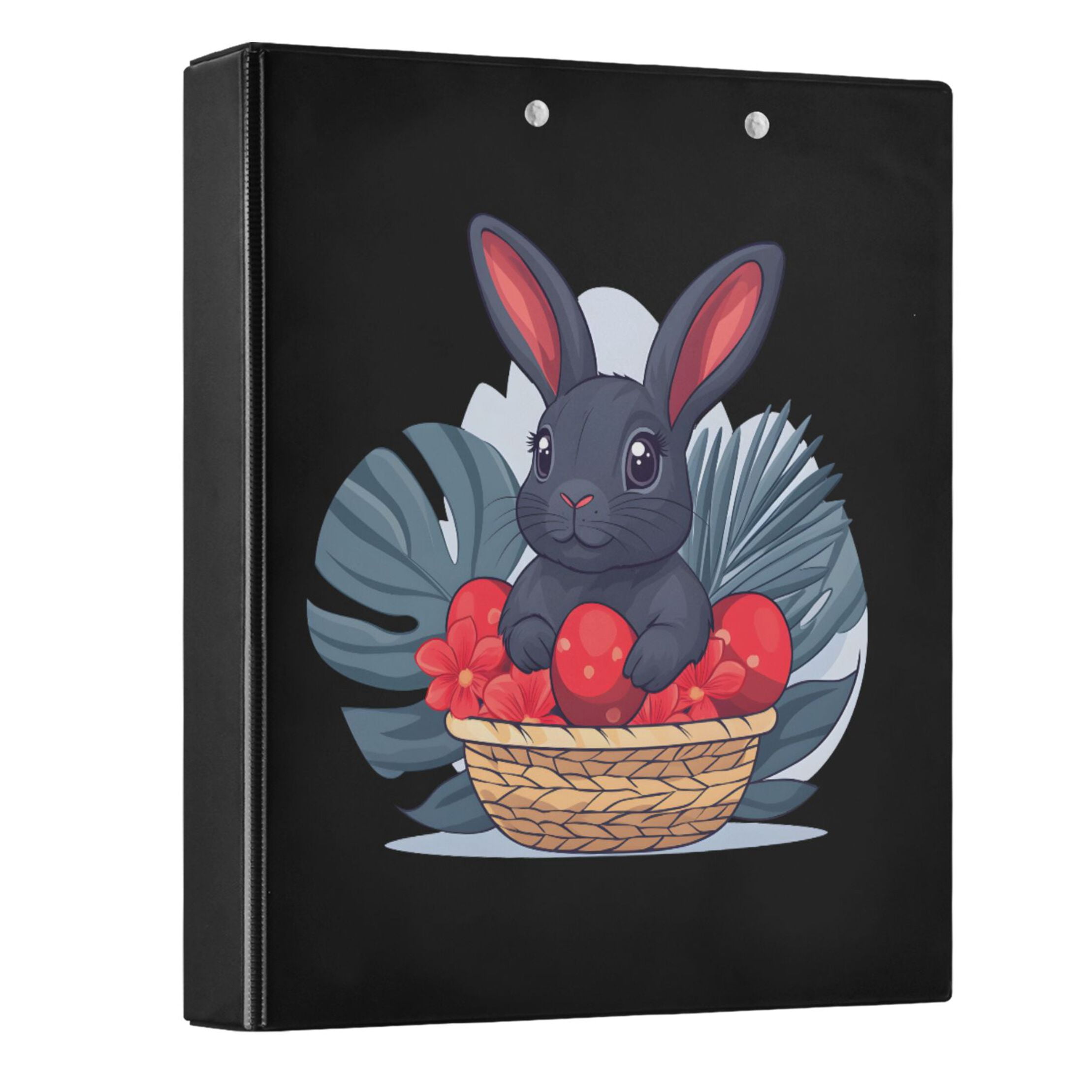 joogoo Rabbit-a5 Hardcover 3 Ring Binder 1.5" Round Rings Interior Pockets Binders Organizer 2 Pack