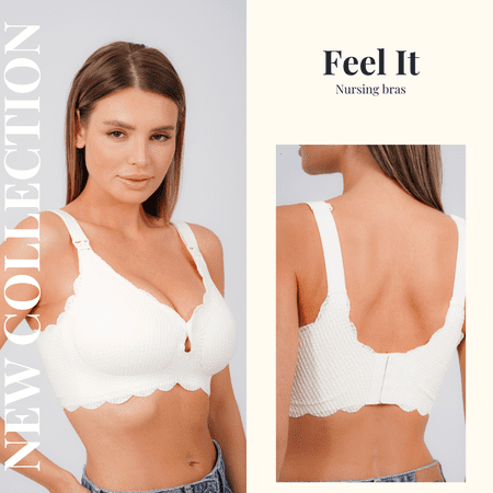 Nursing bra for pregnant and breastfeeding women