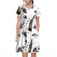 thumbnail image 1 of Balery Wine Bottles And Grapes Vestidos sueltos de manga corta para mujer, vestidos de verano 2025, vestidos casuales de corte A con vuelo., 1 of 6