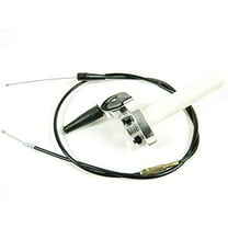 Emgo 44-97751 Black Finish Sports Pull Replacement Throttle with Universal Cable