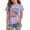 Purple, variant on Grblisyd First Day of School Shirt Girls Boys Letter Print Crew Neck Short Sleeve Tshirt Kids Back to School Graphic Tee Tops