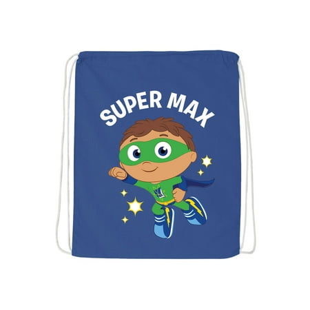 - Personalized Super Why To The Rescue Blue Drawstring Bag