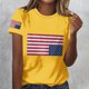 thumbnail image 5 of Tops de Cuello Redondo para las Mujeres de Manga Corta Impresa Casual, Camiseta de Moda para Uso Diario Y de Fiesta, 5 of 5
