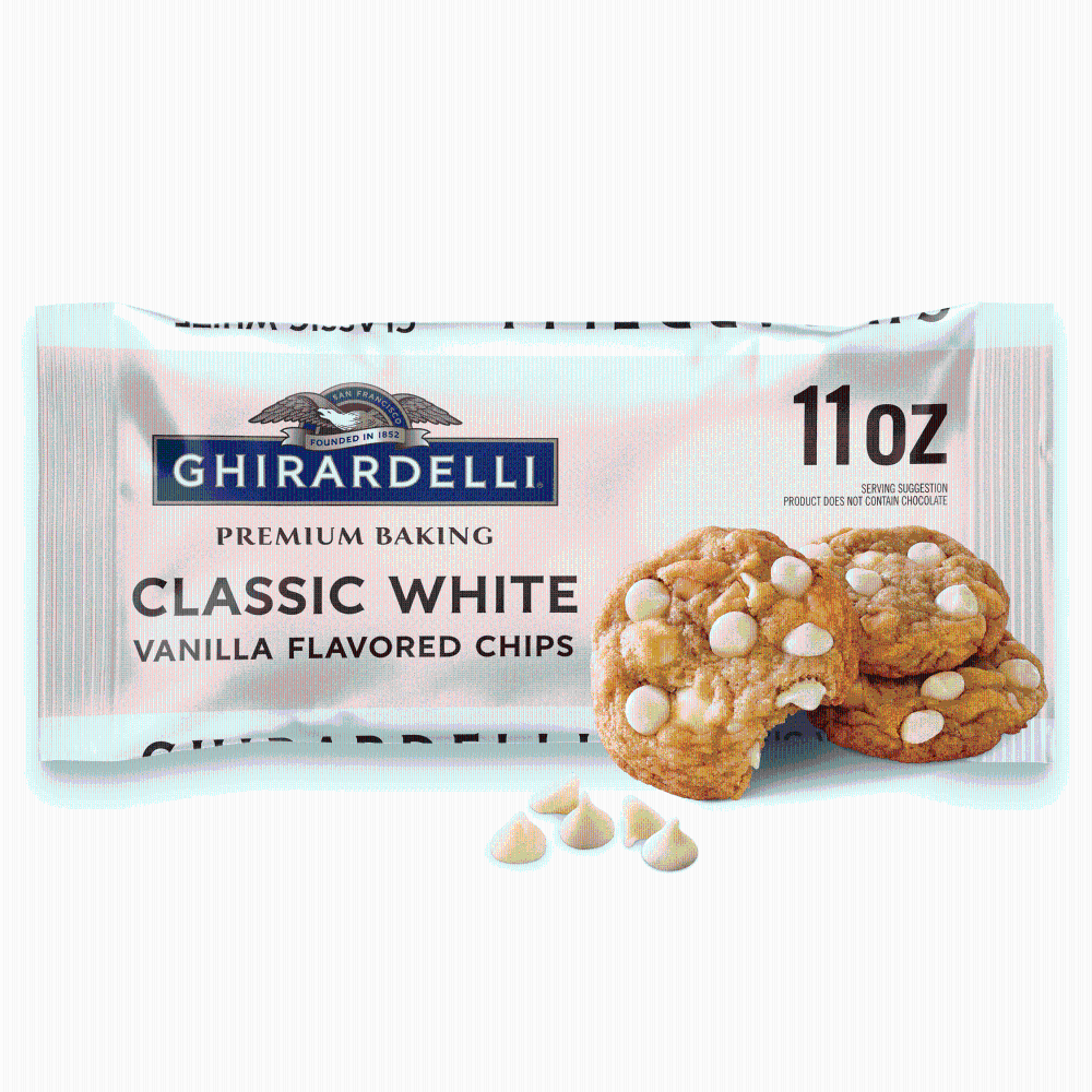 Ghirardelli Premium Baking Classic White Chips 11 oz - 5 Pack