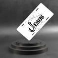 thumbnail image 6 of License Plate, Fishing Hook Jesus Decorative Front,Personalized Stainless Steel License Plate Cover For Men Women,12.2" X 6.2", 6 of 7