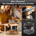 thumbnail image 4 of Juego de platos para irritar KScocina, paquete de 4 unidades, 4,7 L, oro rosa, 4 of 7