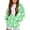 Green, variant on SGFCWSX Girls Oversized Hoodies Toddler Fleece Zip Up Sweatshirts Printed Long Sleeve Sweatshirt Jacket Hot Pink Size 5 Years