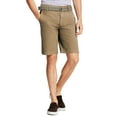 thumbnail image 1 of Ma Croix Mens Twill Chino Shorts with Belt Flat Front Modern Fit, 1 of 3