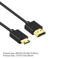 thumbnail image 1 of Cable Compatible con HDMI a HDMI Cable Compatible con HDMI Cable adaptador - Ultra suave y fino para proyector de ordenador portátil HDTV, 1 of 8