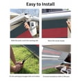 thumbnail image 7 of 4th of July RV Awning Sun Shade Screen 9'X7' American Flag Mesh Sunscreen Police Firefighter Blue Green Red Stripes Awning Shade Screen with Zipper UV Blocker Completed Kits for RV Motorhome Camper, 7 of 7