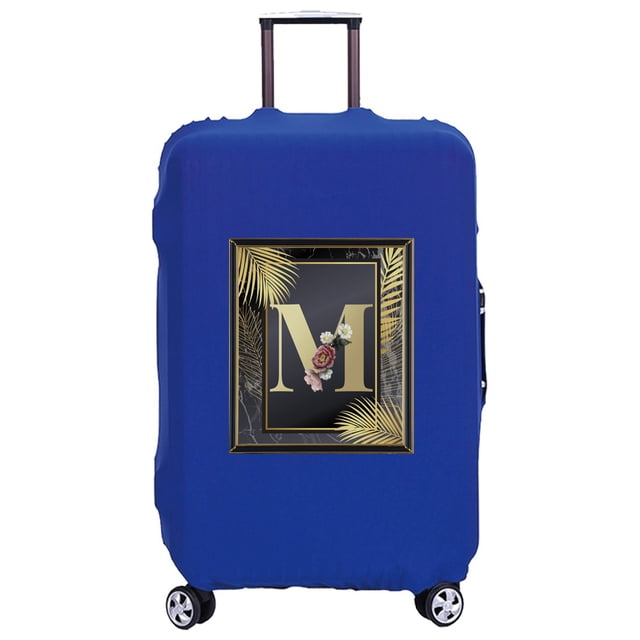 18-32 Inch Large Capacity Travel Essential Bag Travel Accessories Trolley Box Golden Letter Serie Print Pattern Protective Cover 8golden M L