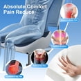 thumbnail image 7 of Seat Cushion for Office Chair, Car Seat, Memory Foam Cushion Ergonomic Seat Cushion Butt Pillow with Adjustable Strap&Washable Cover, Coccyx Cushion for Sciatica, Hip, Tailbone Pain Relief, Dark Blue, 7 of 7