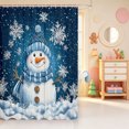 thumbnail image 2 of Manfei Cute Christmas Elf Shower Curtain 72Wx84L,Western Xmas Festive Bathroom Shower Curtain, 2 of 5