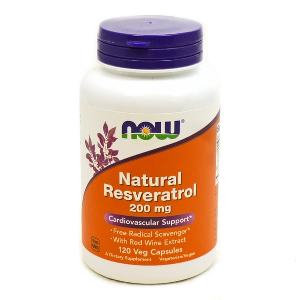 NOW Foods Natural Resveratrol 200 mg. 120 Vegetable Capsule(s