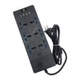 thumbnail image 2 of Sylvtty T12 Power Strip Multifunctional High Power 3000W US Plug Smart Power Socket Adapter with 4 USB Ports for Home, 2 of 7