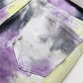 thumbnail image 5 of Mens Stretchy Denim Pants Tie-Dye Straight Leg Jeans with Pockets Plus Size Slim-Fit Buckle Lounge Trousers, 5 of 7
