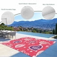 thumbnail image 3 of Valentine's Day Outdoor Rug for Patio/Deck/Porch, Non-Slip Large Area Rug 5 x 8 Ft, Pink Purple Love Romantic Heart Indoor Outdoor Rugs Washable Area Rugs, Reversible Camping Rug Carpet Runner, 3 of 8