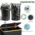 thumbnail image 4 of Recycling Bin for Kitchen Indoor Home, Large 26 Gallon 100L Recycle Bin with Lid Removeable Reusable Inner Bag Bottle Can Glass Waste Plastice Stickers,Black, 4 of 7