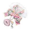 thumbnail image 1 of Dog Bowknot Harness Set Cute Kitten Harness And Leash Set For Dogs Cat Chihuahua Lace Print Party Vest, 1 of 6