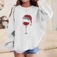 thumbnail image 2 of BFHHYA Girls Boys Christmas Sweatshirt Kids Wine Glass Print Crew Neck Sweatshirt Long Sleeve Casual Pullover for Holiday Photos (1-13Y), 2 of 3