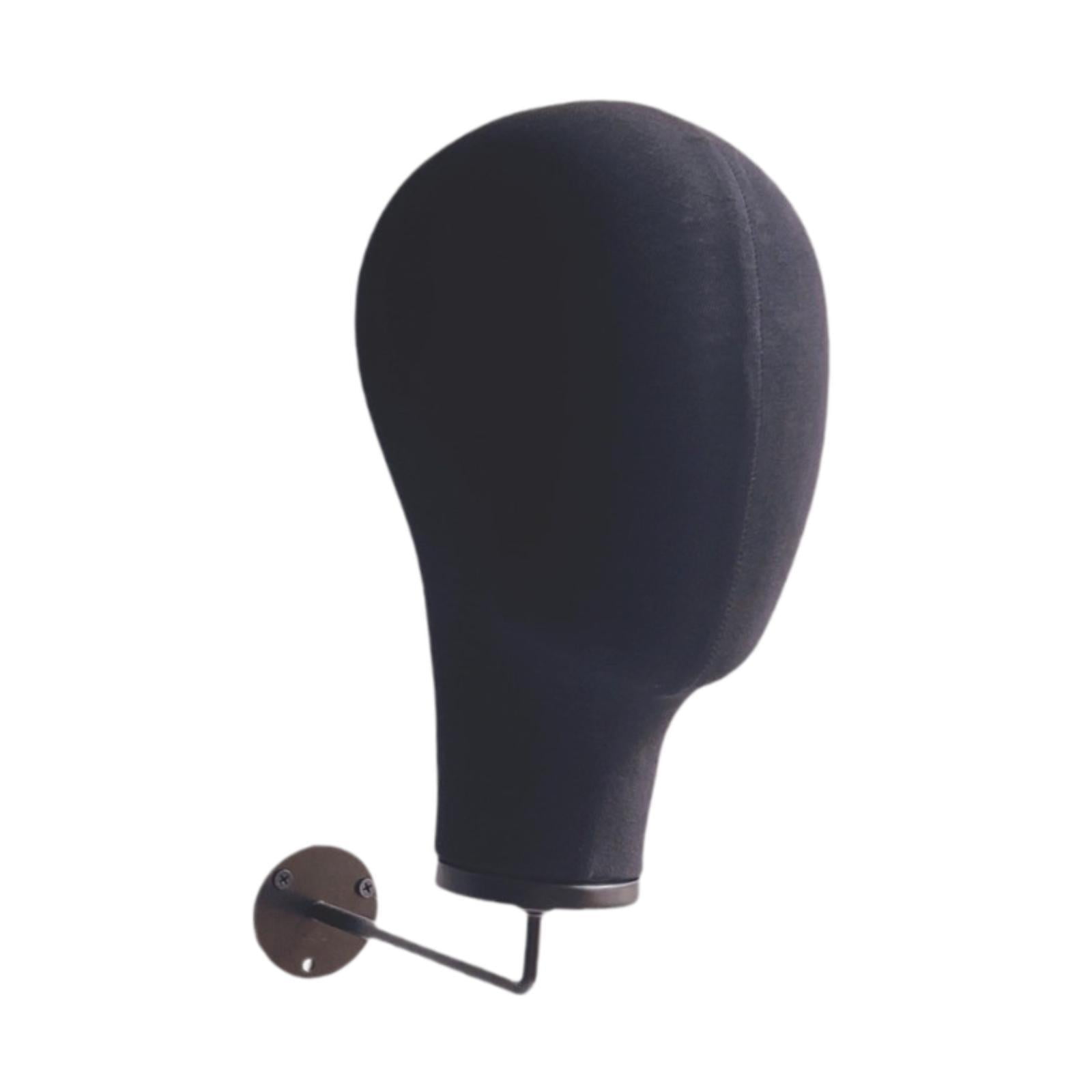 Stgfyxgs Manikin Head Head Display Display Hair Hats and Hairpieces Hat Display Head Linen Head with Hook for Hairdresser Training black