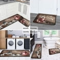 thumbnail image 5 of 2 Piece Coffee Kitchen Decor Rugs Set, Farmhouse Country Kitchen Rugs and Mats Non Skid Washable Absorbent Microfiber Kitchen Accessories Decoration Floor Mats 17"x47"+17"x30", 5 of 7