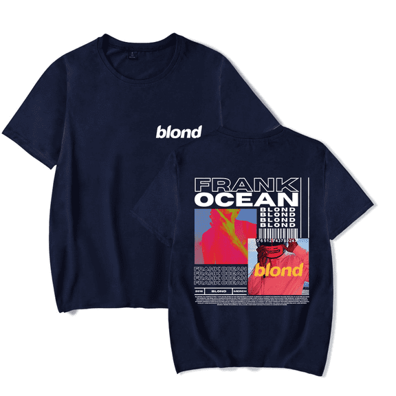 Frank Ocean Merch T-shirt Blond Blonde Album Cover Tee Fashion Hip Hop Men Women t shirt Sweatshirt Summer Casual Short Sleeve Streetwear T-shirts