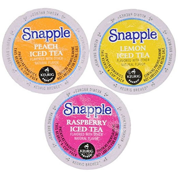 30 Count Snapple Variety Iced Tea Sampler KCup for Keurig Brewers