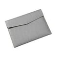 thumbnail image 2 of PU Leather File Folder Soft Document Holder for Commercial Business Teaching Gray, 2 of 8