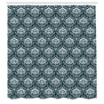 thumbnail image 3 of Ambesonne Damask Shower Curtain, Floral Victorian, 69"Wx84"L, Grey White, 3 of 5