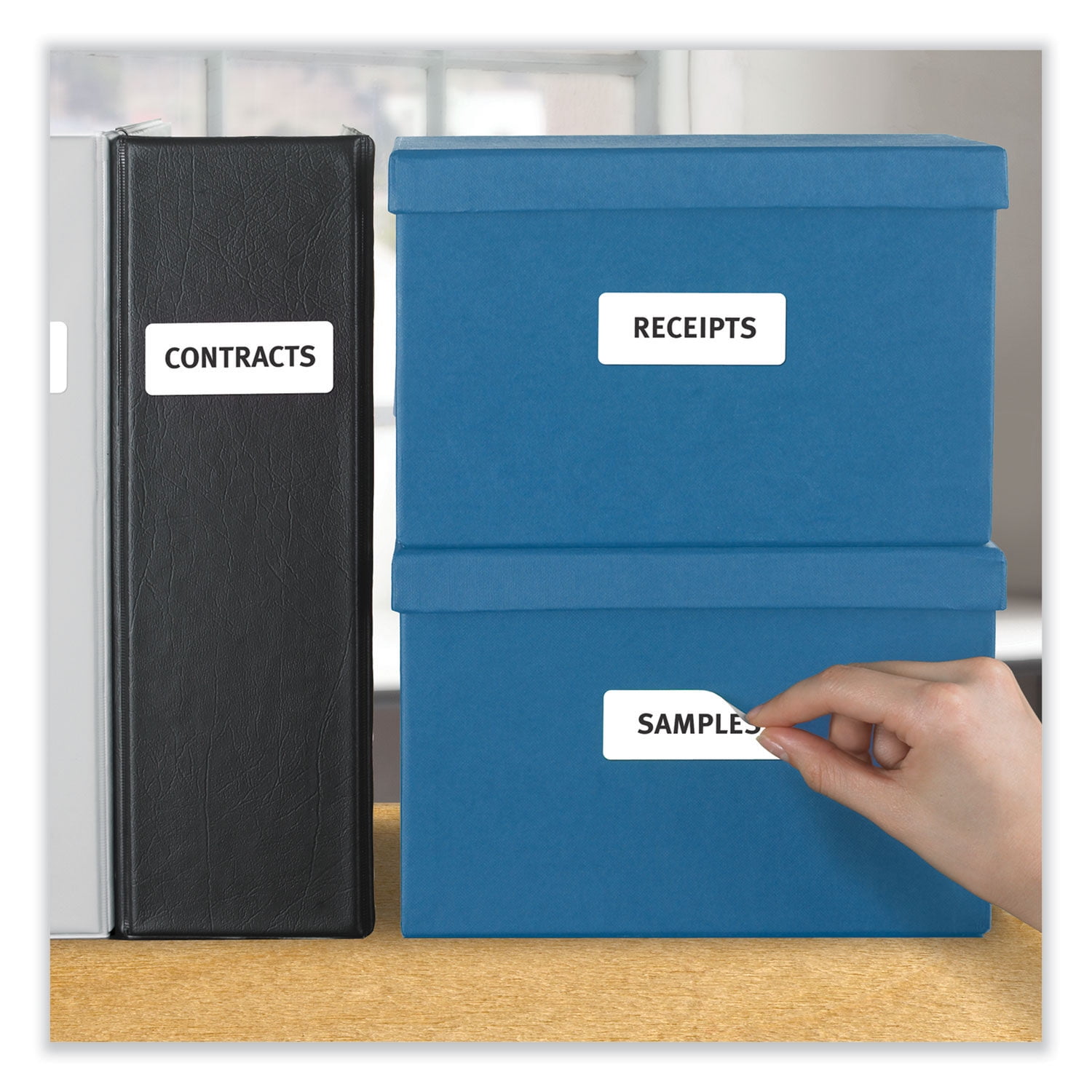 Avery-1PK Removable Multi-Use Labels, Inkjet/Laser Printers, 1 x 2.63, White, 30/Sheet, 25 Sheets/Pack