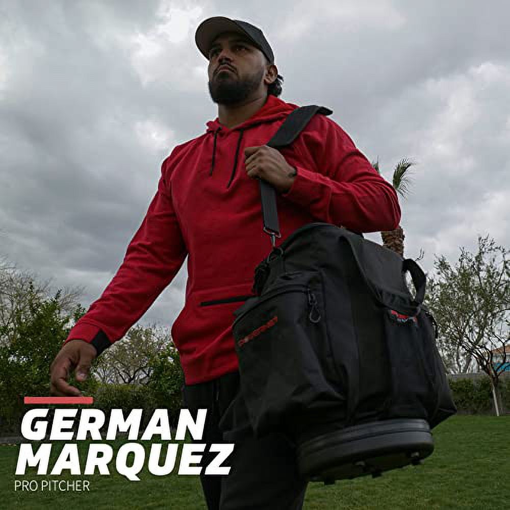 PowerNet Soft Bucket Carry Bag, Ball Bucket Replacement with Shoulder Strap & Pocket Organizer to Carry or Store Softball & Baseball Gear (Softside)