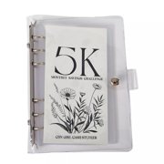 Yingyy PVC Loose- Book Money Saving Challenge Binder Envelope as a Kit Savings Book Savings Challenge Binder