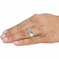 thumbnail image 5 of Men's 1/2 Carat T.W. Diamond 10kt White Gold Engagement Ring, 5 of 5